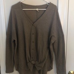 Oversized button up comfy shirt🤎